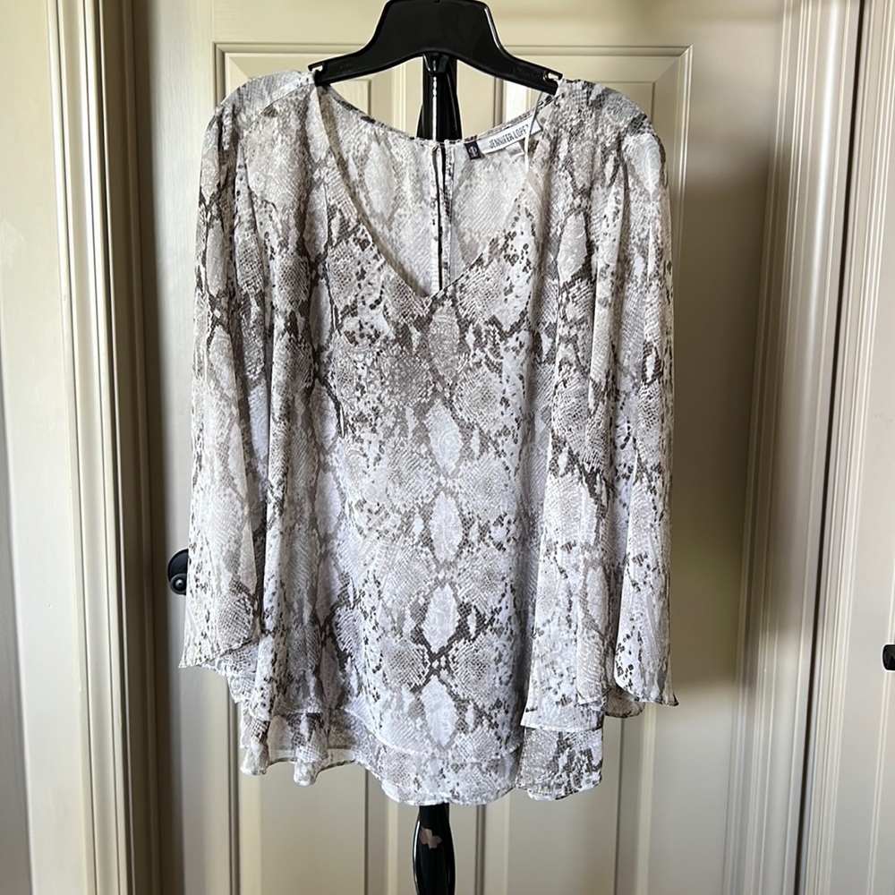 Animal print blouse
